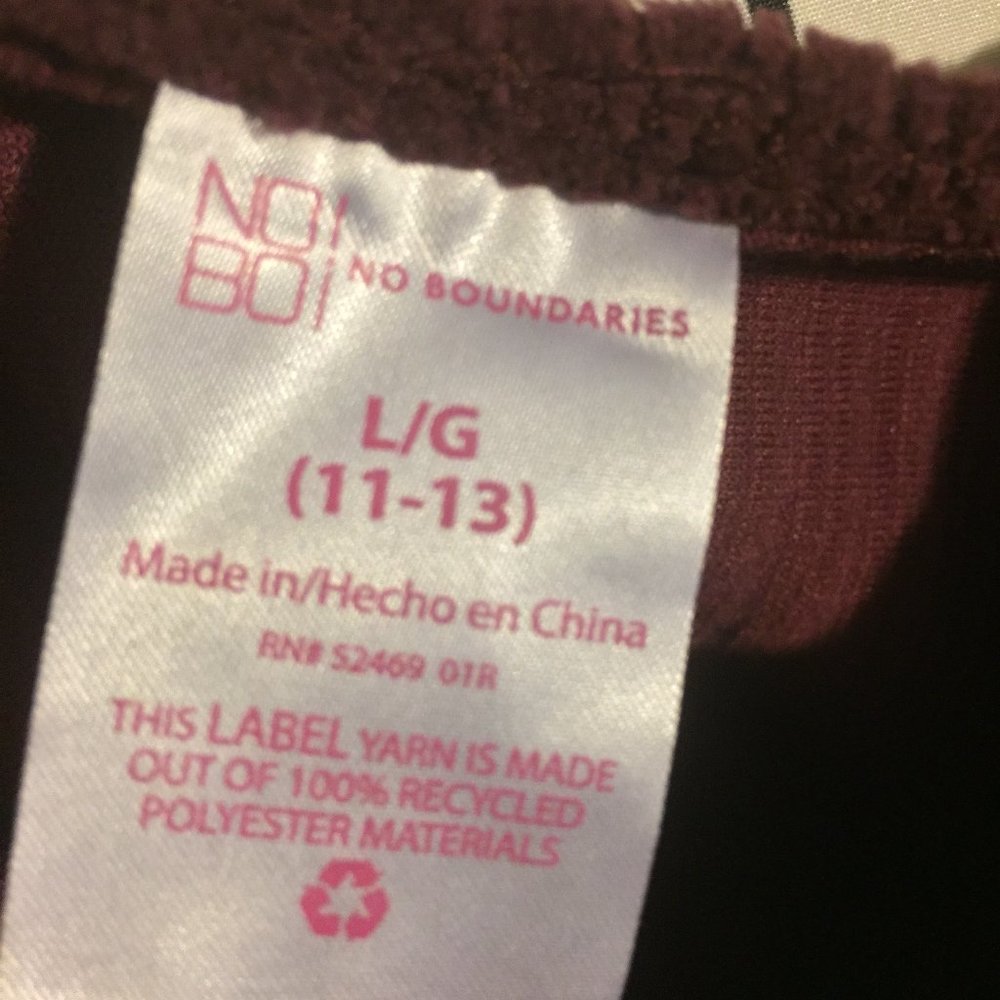 NWT No Boundaries Faux Velvet Dress (L) - Picture 6 of 9